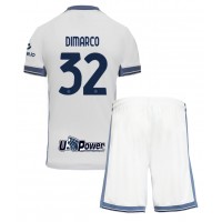 Maglia Calcio Inter Milan Federico Dimarco #32 Seconda Divisa Bambino 2024-25 Manica Corta (+ pantaloncini)